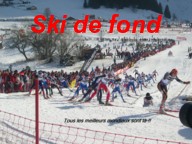 Image gnrique illustrant le type Sportives et le sous type Ski de fond